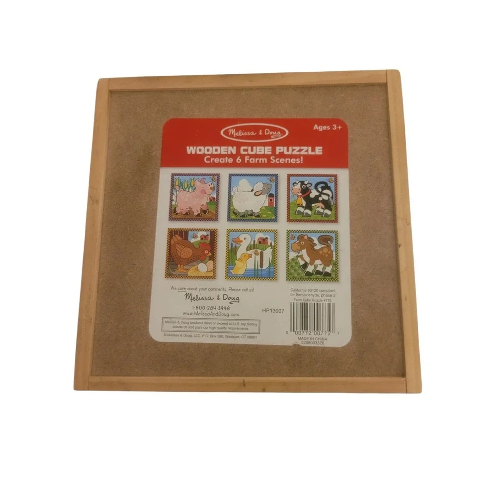 MELISSA & DOUG Farm Cube Puzzle 16-PC 3D PUZZLE 7